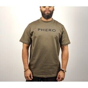 Olive Boxy Heavyweight Tee Minimalist Streetwear PHERO
